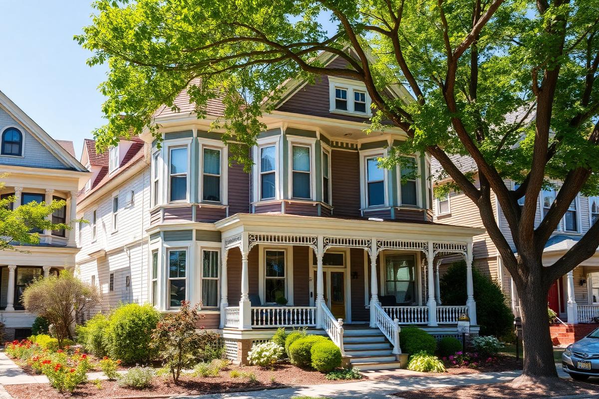 Historic Victorian home with detailed trim near downtown Plymouth, Michigan